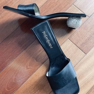 1990s Yves Saint Laurent Disco Ball Heels. Size 9